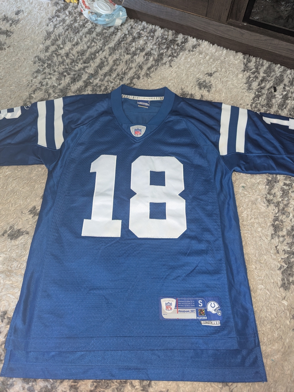 Indianapolis Colts #18 Blue Football Jersey - Reebok